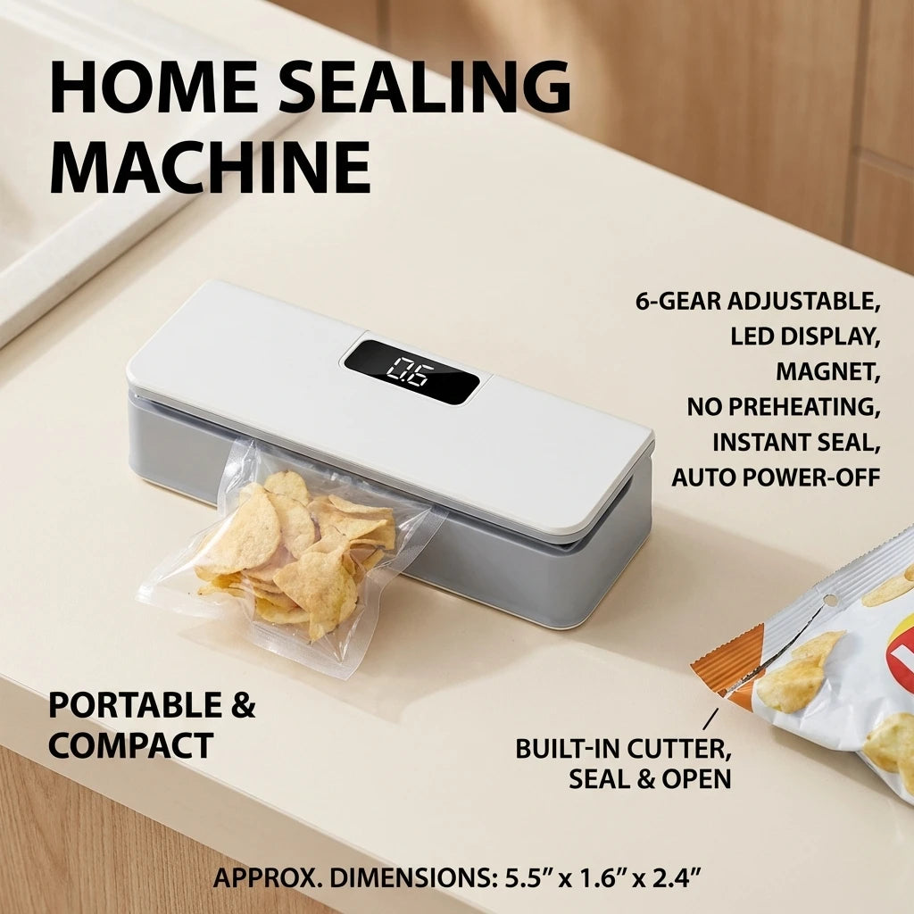 Mini Bag Sealer  Machine for Tea Bags Food Storage Cookies Bags