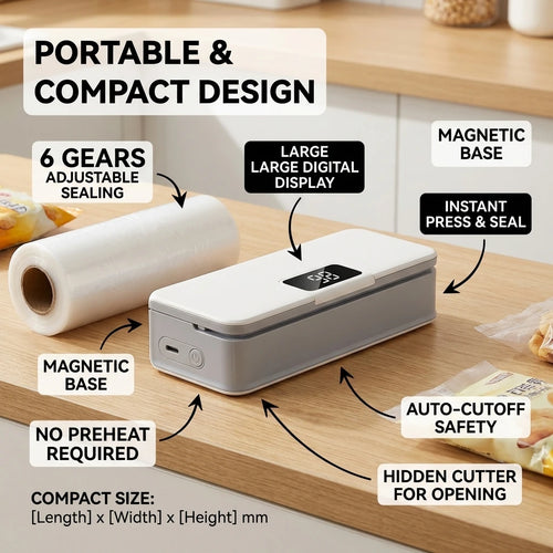 Mini Bag Sealer  Machine for Tea Bags Food Storage Cookies Bags